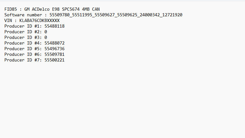 Chevrolet Trax 1.6d ACdelcoE98 55509780_55511995_55509627_55509625_24000342_12721920 ADBlue DPF EGR OFF