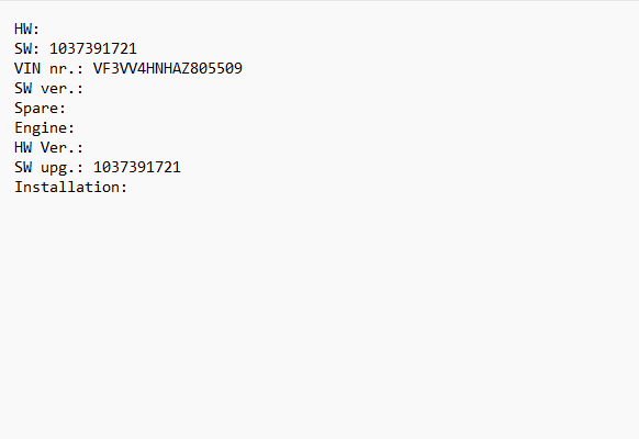 Peugeot 4007 2.2d EDC16CP39 1037391721 DPF EGR OFF