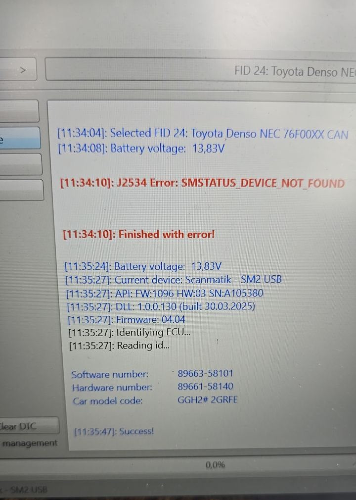 Toyota Vellfire 3.5i 89663-58101 Stage1 E2