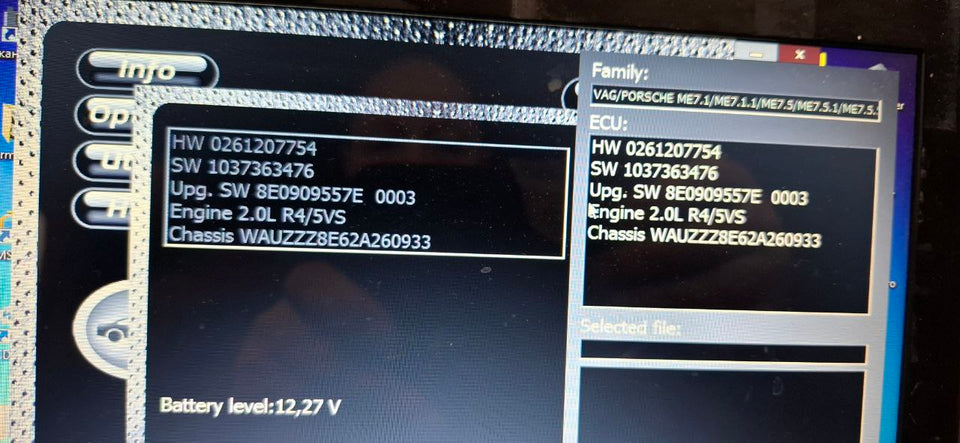 Audi A4 2.0i ME7.5 0261207754 1037363476 8E0909557E_0003 Stage1 E2 EGR OFF