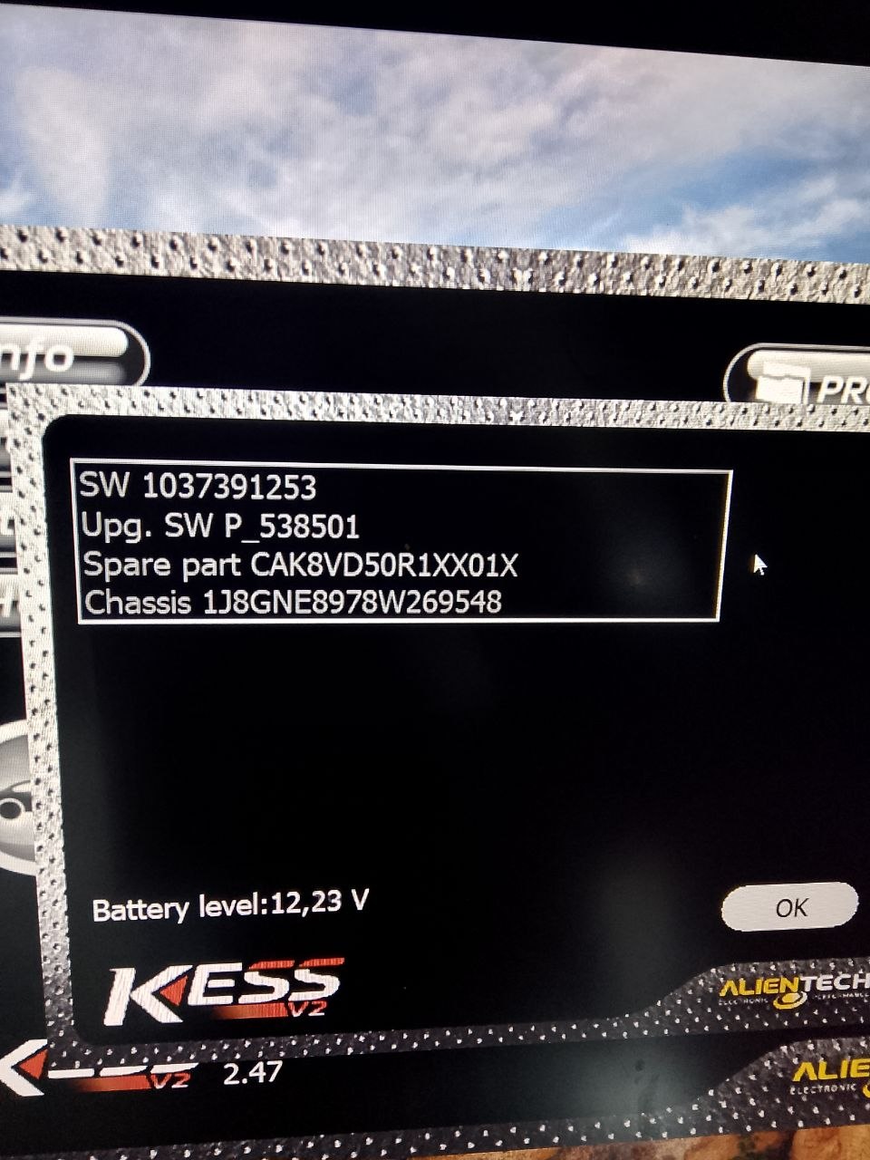 Jeep Cherokee 2.8d EDC16CP31 1037391253 P_538501 EGR DPF OFF